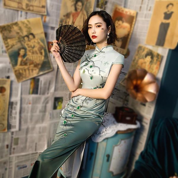 ethnic clothing sheng coco chinese cheongsam qipao dresses china wind gradient long dress modern plus size, Red
ethnic clothing sheng coco chinese cheongsam qipao dresses china wind gradient long dress modern plus size, Red