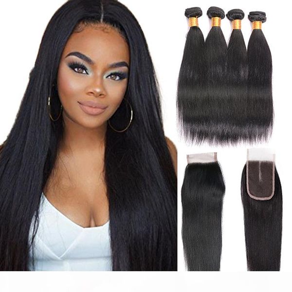 7a grade peruvian lace closure with bundles 100% human hair remy 4 bundles straight hair bundles with closure natural color, Black
7a grade peruvian lace closure with bundles 100% human hair remy 4 bundles straight hair bundles with closure natural color, Black