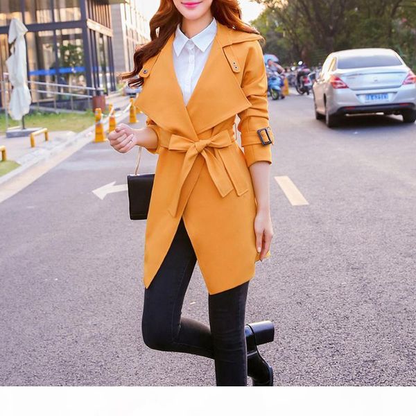 new trend color open stitch casual trench coat for women turn-down collar long style full sleeve manteau femme, Tan;black
new trend color open stitch casual trench coat for women turn-down collar long style full sleeve manteau femme, Tan;black
