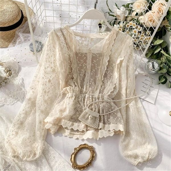 autumn lace blouse shirt ladies french retro palace lantern sleeves lotus leaf lace shirts lj200812, White
autumn lace blouse shirt ladies french retro palace lantern sleeves lotus leaf lace shirts lj200812, White