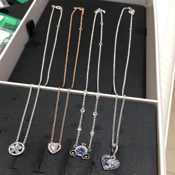 chains 2021 100% 925 sterling silver original heart-shaped carriage pendant necklace ladies fashion party accessories
chains 2021 100% 925 sterling silver original heart-shaped carriage pendant necklace ladies fashion party accessories