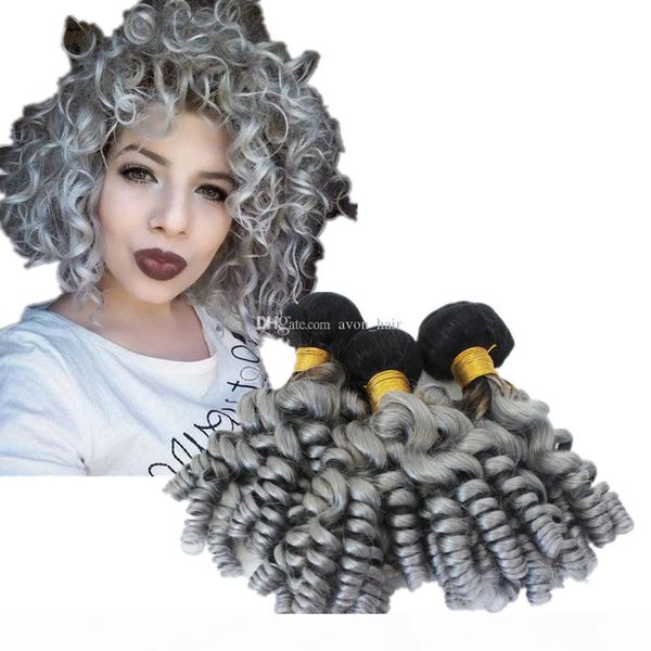 dark roots aunty funmi human hair 3bundles ombre color 1b grey funmi curly hair extensions 300g lot, Black
dark roots aunty funmi human hair 3bundles ombre color 1b grey funmi curly hair extensions 300g lot, Black