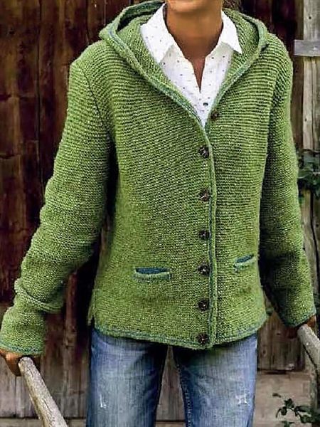 women sweaters autumn open stitch fleece hooded button up soft jacket long sleeve knitted cardigan outwear, White;black
women sweaters autumn open stitch fleece hooded button up soft jacket long sleeve knitted cardigan outwear, White;black