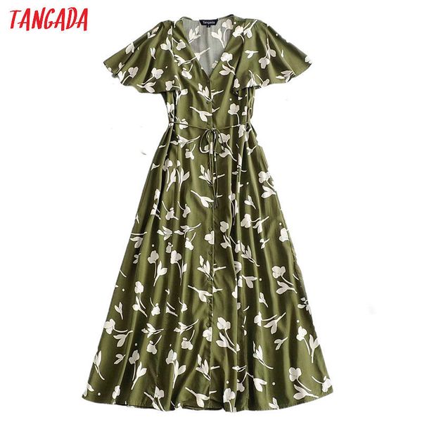 tangada fashion women leaf print dress buttons summer new arrival short sleeve ladies loose midi dress vestidos lj200810, Black;gray
tangada fashion women leaf print dress buttons summer new arrival short sleeve ladies loose midi dress vestidos lj200810, Black;gray