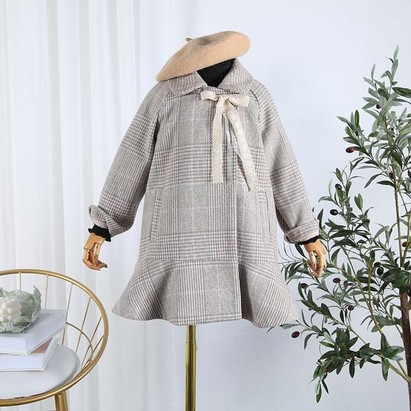 jackets children's wear 2021 autumn and winter coat jacket bow plaid long girls woolen1, Blue;gray
jackets children's wear 2021 autumn and winter coat jacket bow plaid long girls woolen1, Blue;gray