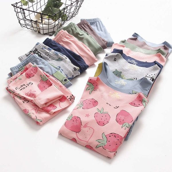 in children's comfortable set cashmere underwear autumn and winter, Blue;red
