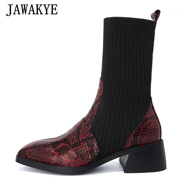 wine red women elastic boots square toe low heels mid calf boots mixed color real leather runway party woman botas mujer1, Black
wine red women elastic boots square toe low heels mid calf boots mixed color real leather runway party woman botas mujer1, Black