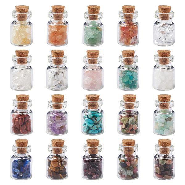 natural & synthetic gemstone chip beads glass bottles no hole/undrilled 13.4x12.8x1.7cm 20pcs/set
natural & synthetic gemstone chip beads glass bottles no hole/undrilled 13.4x12.8x1.7cm 20pcs/set