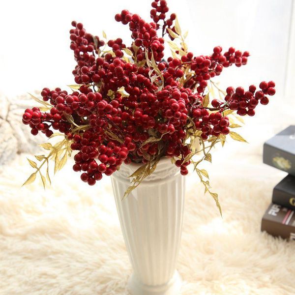 decorative flowers & wreaths christmas berry artificial flower red cherry for wedding year decoration fake branch
decorative flowers & wreaths christmas berry artificial flower red cherry for wedding year decoration fake branch