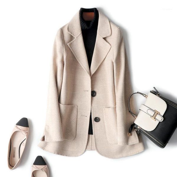 100% pure wool woolen coat women 2020 autumn wool overcoat woman show thin slim cashmere jacket beige blend1, Black
100% pure wool woolen coat women 2020 autumn wool overcoat woman show thin slim cashmere jacket beige blend1, Black
