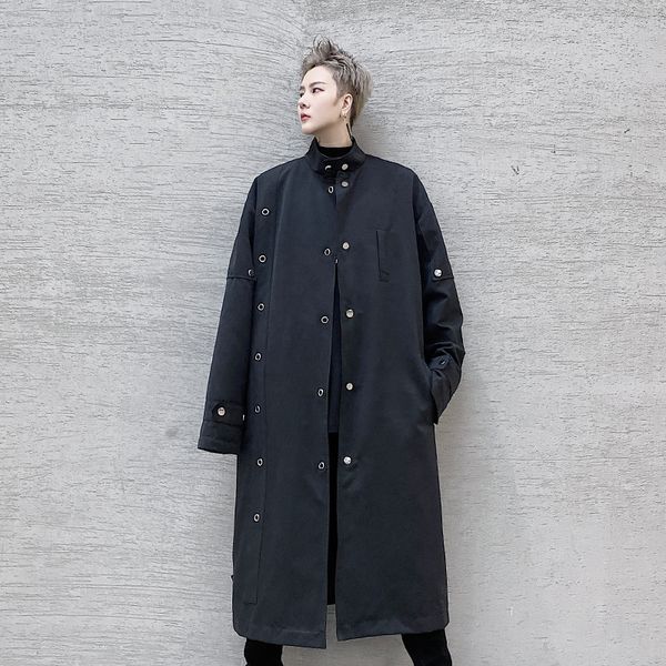 2020 long men belt trench coat male japan streetwear punk jacket outerwear jyou, Tan;black
2020 long men belt trench coat male japan streetwear punk jacket outerwear jyou, Tan;black