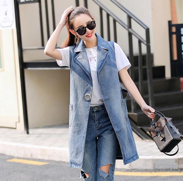 summer new cowboy women's spring vest autumn suit collar jacket long self-cultivation jeans s065, Black;white
summer new cowboy women's spring vest autumn suit collar jacket long self-cultivation jeans s065, Black;white