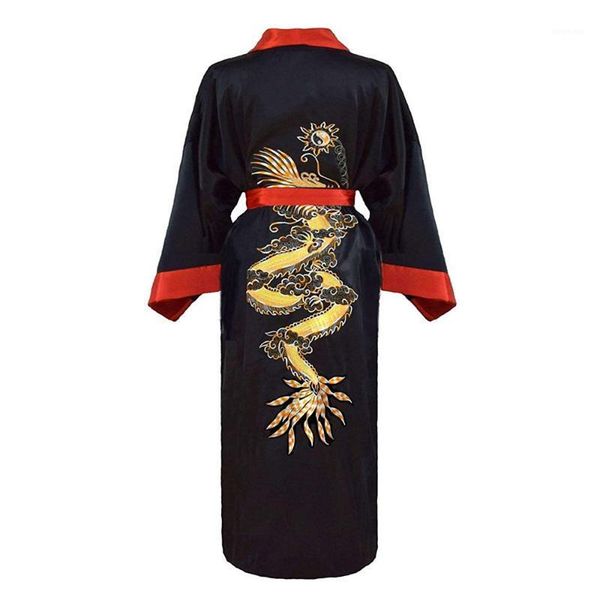 embroidery dragon kimono robe gown female casual bathrobe gown lounge negligee novelty satin loose sleepwear nightwear1, Black;brown
embroidery dragon kimono robe gown female casual bathrobe gown lounge negligee novelty satin loose sleepwear nightwear1, Black;brown