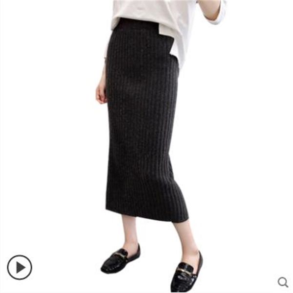 2021 new thick stretch knitted high waist women autumn winter jupe fashion slim pencil skirts female rretro long skirt u14r, Black
2021 new thick stretch knitted high waist women autumn winter jupe fashion slim pencil skirts female rretro long skirt u14r, Black