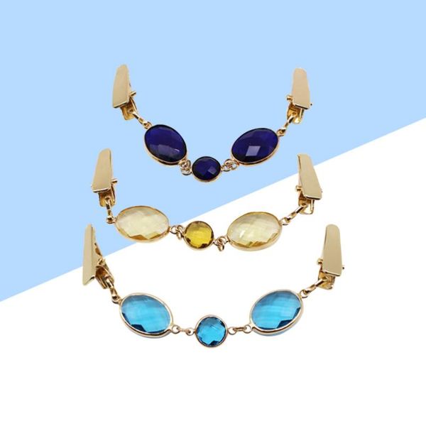3pc women's sweater clips glass crystal sweater clips bundle clothing connection buckle cardigan collar clip, Silver
3pc women's sweater clips glass crystal sweater clips bundle clothing connection buckle cardigan collar clip, Silver