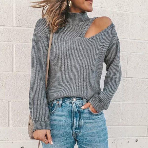 women's sweaters hollow out long sleeve women's autumn jumper slim high neck threaded knitted cold shoulder pullovers sweater1, White;black
women's sweaters hollow out long sleeve women's autumn jumper slim high neck threaded knitted cold shoulder pullovers sweater1, White;black