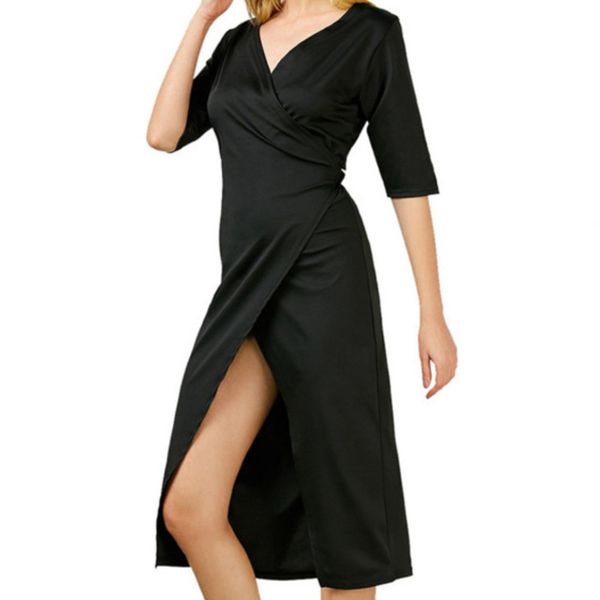 womens large size v-neck bottoming black dress female season loose solid color sweet cute 84xiru5pdd, Black;gray
womens large size v-neck bottoming black dress female season loose solid color sweet cute 84xiru5pdd, Black;gray