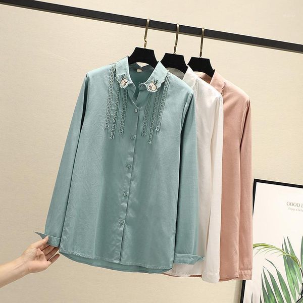 women's blouses & shirts floral women tunic womens and blouse 2021 womenswear long sleeve clothing button up down embroidery1, White
women's blouses & shirts floral women tunic womens and blouse 2021 womenswear long sleeve clothing button up down embroidery1, White