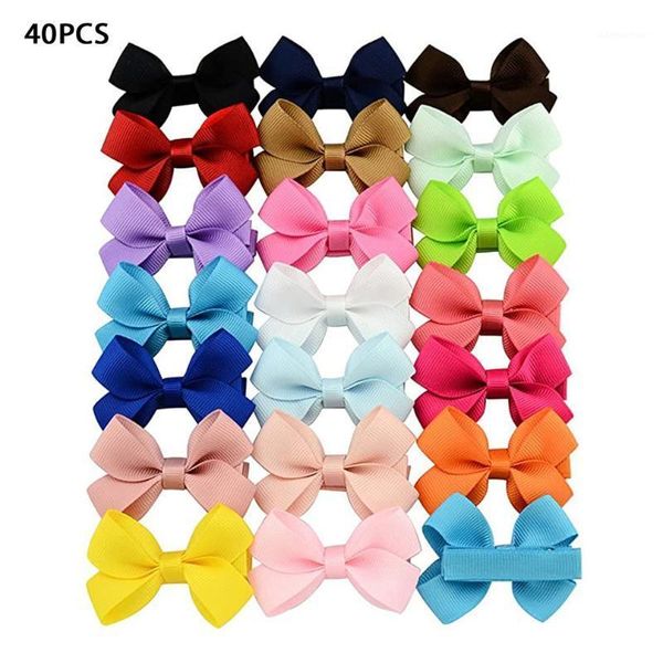 40 pcs/set grosgrain ribbon hair bows with clip for cute baby girls colorful hair clips hairpins barrettes kids accessories1, Slivery;white
40 pcs/set grosgrain ribbon hair bows with clip for cute baby girls colorful hair clips hairpins barrettes kids accessories1, Slivery;white
