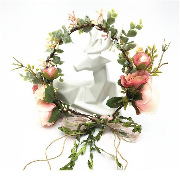 big rose flower crown bride wedding party hair accessories girl flower wreath headband floral garlands women headdress o qylizn
big rose flower crown bride wedding party hair accessories girl flower wreath headband floral garlands women headdress o qylizn