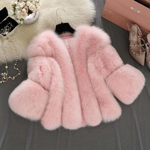 s-4xl plus size winter new fashion brand fake fur jacket women's warm jacket stitching thicker faux fur coat w1768, Black
s-4xl plus size winter new fashion brand fake fur jacket women's warm jacket stitching thicker faux fur coat w1768, Black