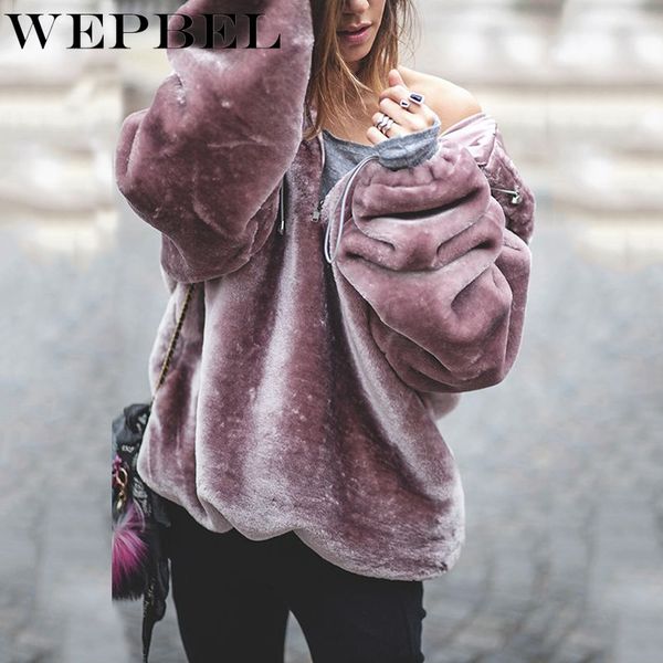 women plush warm hoodies hooded faux fur coats sweatshirt female ladies autumn winter long sleeve pullovers streetwear q1210, Black
women plush warm hoodies hooded faux fur coats sweatshirt female ladies autumn winter long sleeve pullovers streetwear q1210, Black