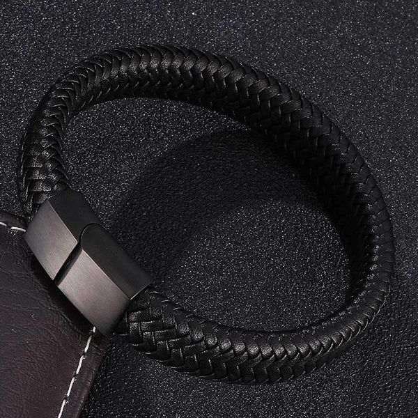 charm bracelets men jewelry black/brown braided synthetic leather rope bracelet stainless steel magnetic buckle fashion male bangles, Golden;silver
charm bracelets men jewelry black/brown braided synthetic leather rope bracelet stainless steel magnetic buckle fashion male bangles, Golden;silver