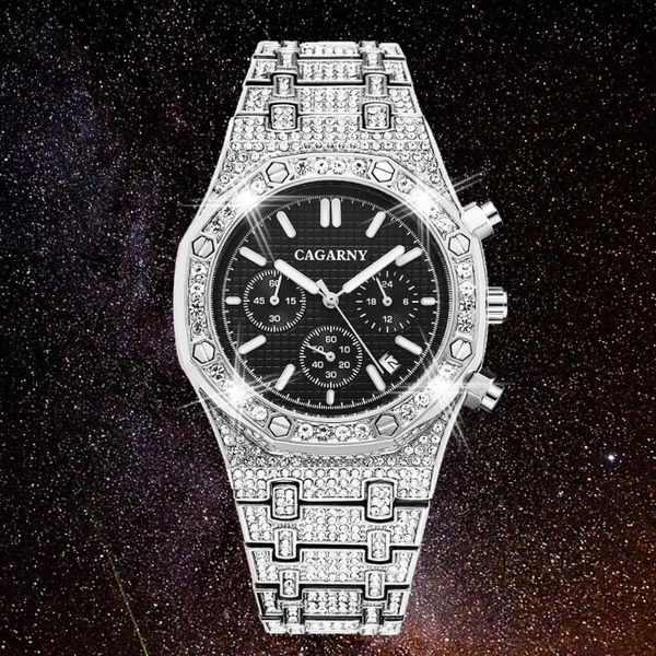 cz full bling diamond watch for men hip hop iced out men watches luxury quartz watch man waterproof chronograph montre homme, Slivery;brown
cz full bling diamond watch for men hip hop iced out men watches luxury quartz watch man waterproof chronograph montre homme, Slivery;brown