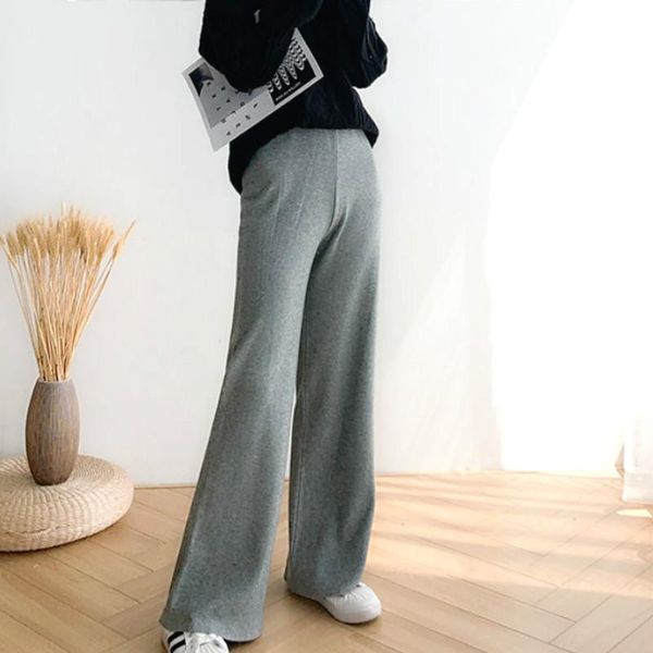 women's pants & capris winter knitted women warm solid high waist loose female casual vintage full wide leg korean patns for 2021, Black;white
women's pants & capris winter knitted women warm solid high waist loose female casual vintage full wide leg korean patns for 2021, Black;white
