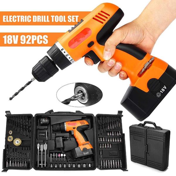 92 pcs 18v screwdriver cordless electric drill mini wireless power drill diy repairs screwdriver power tools with accessory +box
92 pcs 18v screwdriver cordless electric drill mini wireless power drill diy repairs screwdriver power tools with accessory +box