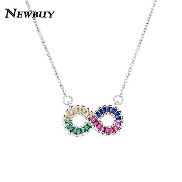 newbuy fashion women's rainbow initial necklace colourful zirconia 8 infinity pendant necklace 45cm chain gold, Silver
newbuy fashion women's rainbow initial necklace colourful zirconia 8 infinity pendant necklace 45cm chain gold, Silver