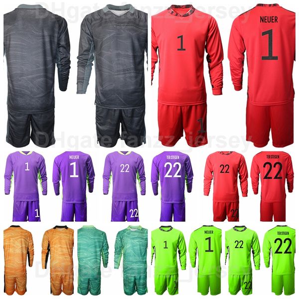 national team soccer goalkeeper gk 22 ter stegen long sleeve jersey set goalie1 oliver kahn 12 leno 22 kevin trapp 1 manuel neuer football s, Black
national team soccer goalkeeper gk 22 ter stegen long sleeve jersey set goalie1 oliver kahn 12 leno 22 kevin trapp 1 manuel neuer football s, Black