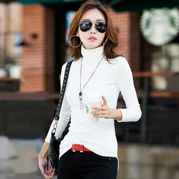 2021 new winter femme autumn t solid shirt long casual sleeve tall female turtleneck skinny black t-shirts wxf695 p8gg, White
2021 new winter femme autumn t solid shirt long casual sleeve tall female turtleneck skinny black t-shirts wxf695 p8gg, White