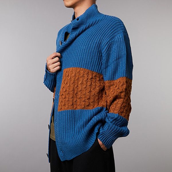 ebaihui men's cardigan long-sleeved stitching winter fashion patchwork knitted outwear coat man's sweater autumn men wool coat, White;black
ebaihui men's cardigan long-sleeved stitching winter fashion patchwork knitted outwear coat man's sweater autumn men wool coat, White;black
