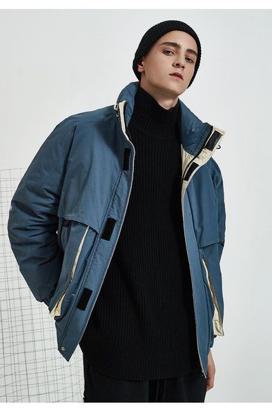 j139-new fashionable men's down jacket in winter leisure outdoor thickened couple loose coat1, Black
j139-new fashionable men's down jacket in winter leisure outdoor thickened couple loose coat1, Black