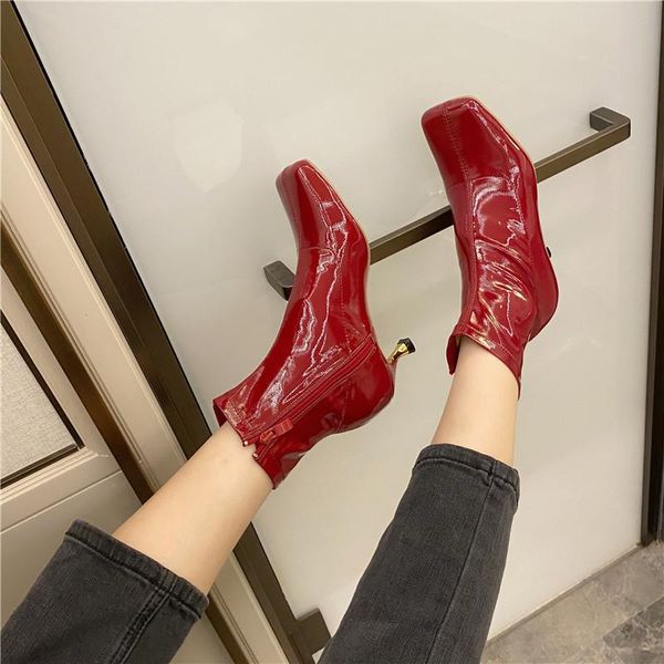 ankle boots for women square toe high heel boots ladies red patent leather shoes woman heels fall womens short black shoes
ankle boots for women square toe high heel boots ladies red patent leather shoes woman heels fall womens short black shoes