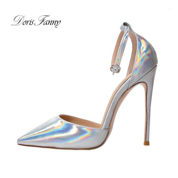 doris fanny spring summer women's pumps 12cm high heels ankle strap patent leather wedding shoes red bottom heels silver1, Black
doris fanny spring summer women's pumps 12cm high heels ankle strap patent leather wedding shoes red bottom heels silver1, Black