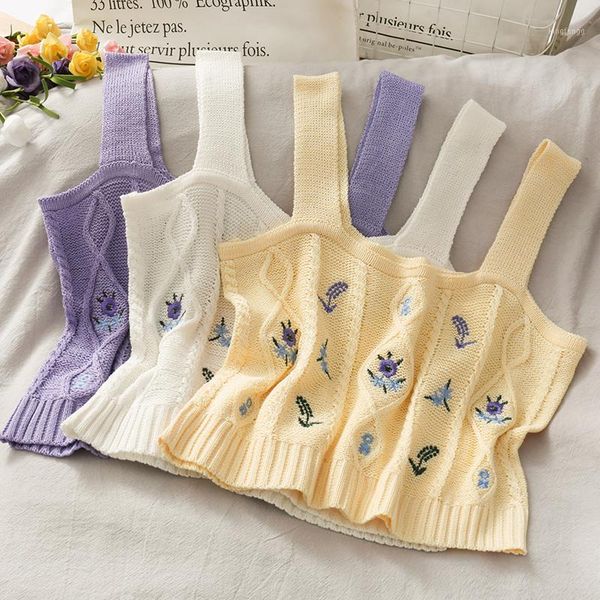 oumea women knitted tank flower embroidery strappy knit crop cami female summer going out sweet knit for women1, White
oumea women knitted tank flower embroidery strappy knit crop cami female summer going out sweet knit for women1, White