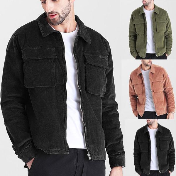 men's jackets mens autumn coat winter jacket 2021 casual long sleeve solid male corduroy style, Black;brown
men's jackets mens autumn coat winter jacket 2021 casual long sleeve solid male corduroy style, Black;brown