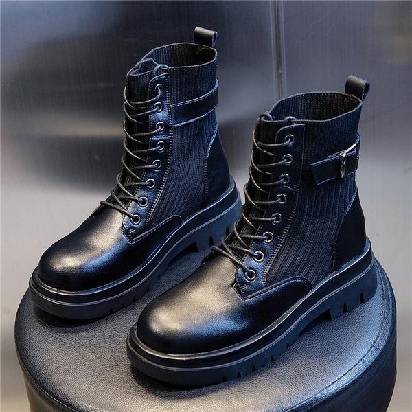 boots women's autumn and winter 2021 british style mid-tube fashion stretch socks leather shoes trend, Black
boots women's autumn and winter 2021 british style mid-tube fashion stretch socks leather shoes trend, Black