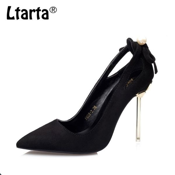 ltarta 10cm 2020 spring fashion pointed hollow bow women's shoes suede stiletto heel pumps low-women's single shoes lsj, Black
ltarta 10cm 2020 spring fashion pointed hollow bow women's shoes suede stiletto heel pumps low-women's single shoes lsj, Black