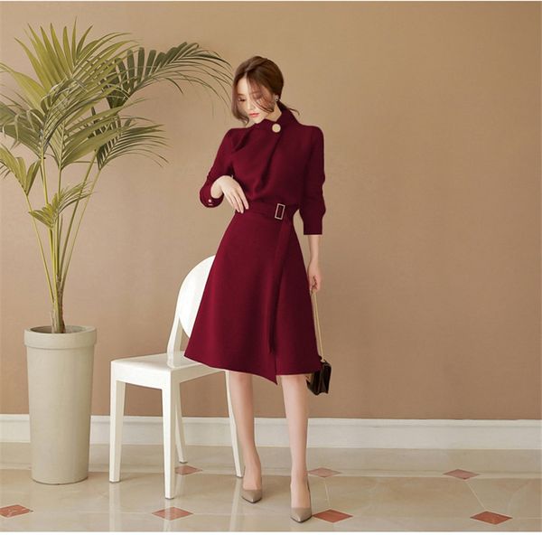 2021 ol vintage celebrity elegant fall female new fashion goddess work a track line at knee height black burgundy dress 8tkj, Black;gray
2021 ol vintage celebrity elegant fall female new fashion goddess work a track line at knee height black burgundy dress 8tkj, Black;gray