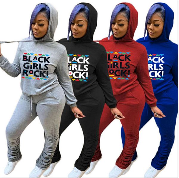 black girls rock letter womens fleece tracksuit hooded sportswear winter hoodies pleated legging pants two piece outfits sweatsuit e121505, White
black girls rock letter womens fleece tracksuit hooded sportswear winter hoodies pleated legging pants two piece outfits sweatsuit e121505, White
