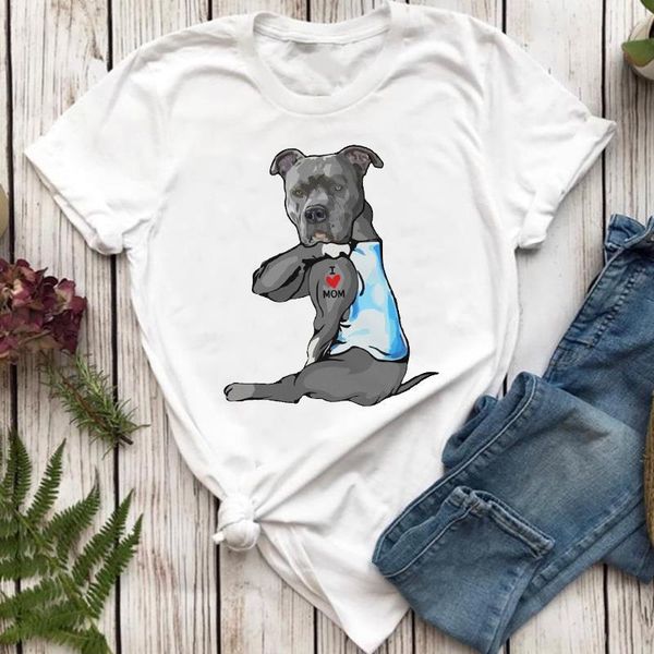 women t-shirts kawaii happy friends printing animal dog pet mom cartoon lady tshirt female ladies print graphic tee t-shirt, White
women t-shirts kawaii happy friends printing animal dog pet mom cartoon lady tshirt female ladies print graphic tee t-shirt, White