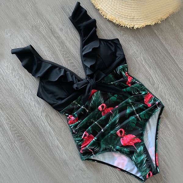 2020 new ruffle one piece swimsuit off the shoulder swimwear women swimsuit deep-v bathing suits beach wear swim suit t200708, White;black
2020 new ruffle one piece swimsuit off the shoulder swimwear women swimsuit deep-v bathing suits beach wear swim suit t200708, White;black