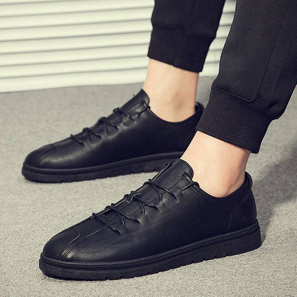 new autumn ins men's casual fashion korean version of raised leather plush british youth flat sole shoes c1212, Black;white
new autumn ins men's casual fashion korean version of raised leather plush british youth flat sole shoes c1212, Black;white
