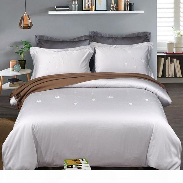gray blue 100% egypt cotton stain luxury bedding set king size embroidery stars bed set duvet cover bed linen pillowcases
gray blue 100% egypt cotton stain luxury bedding set king size embroidery stars bed set duvet cover bed linen pillowcases