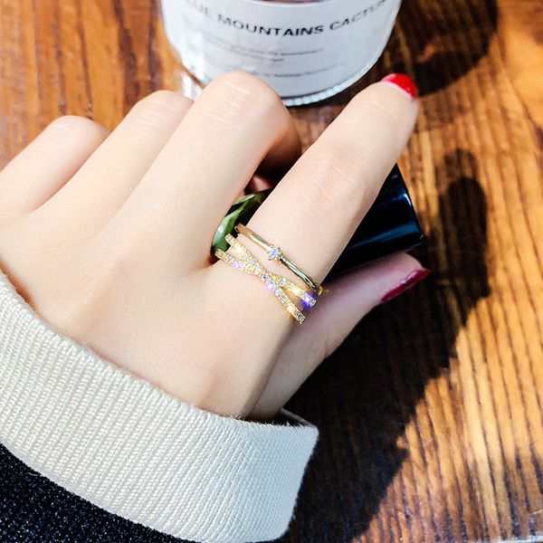2020 new fashion korean chaoren student ring female ring tail rings chic forefinger ring small simple jewelry, Silver
2020 new fashion korean chaoren student ring female ring tail rings chic forefinger ring small simple jewelry, Silver