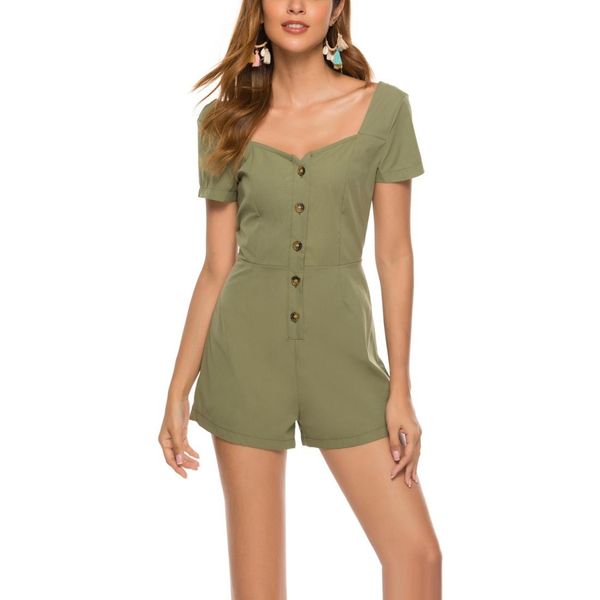 single-breasted jumpsuit, Black;white
single-breasted jumpsuit, Black;white