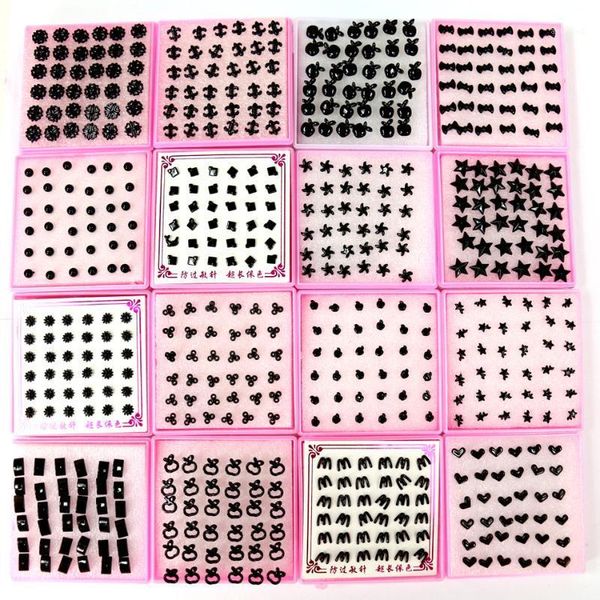 factory simple mini design black plastic anti allergy disinfection stick stud earring 18pairs/box1, Golden;silver
factory simple mini design black plastic anti allergy disinfection stick stud earring 18pairs/box1, Golden;silver